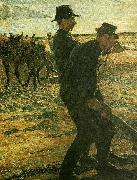 Carl Wilhelmson plojare oil painting